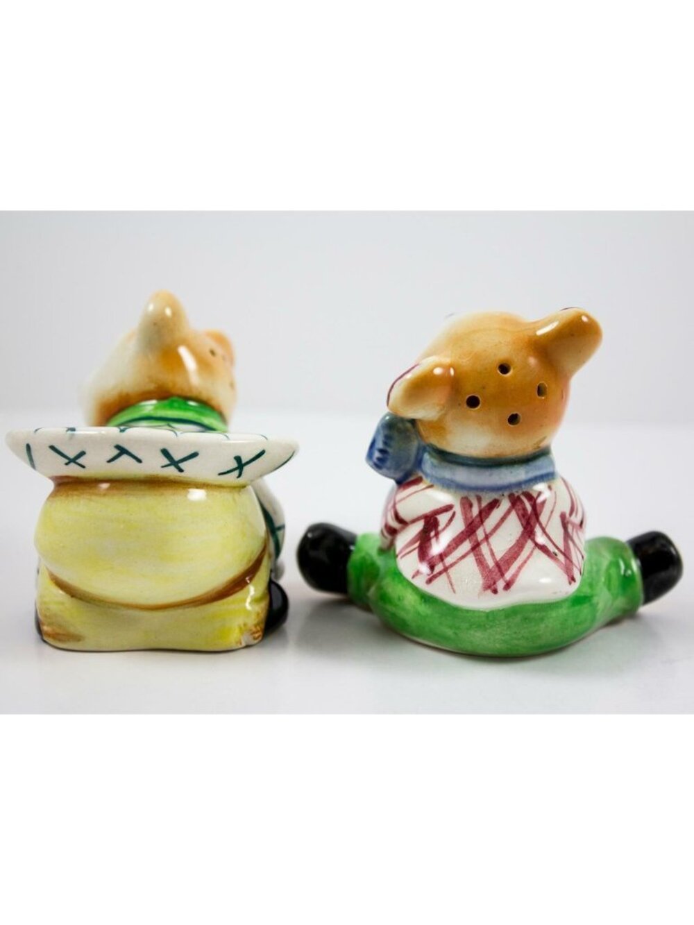 Vintage Hand Painted Ceramic Japan Leapers Bears Salt & Pepper Set Novelty - Picture 3 of 7